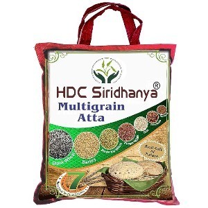HDC SIRIDHANYA Multimillet Multigrain Atta/Flours Keto Friendly, High protein & Low Carbs (specially for diabetic Friendly) Nwt.4700g (Gross Wt. 5kg)